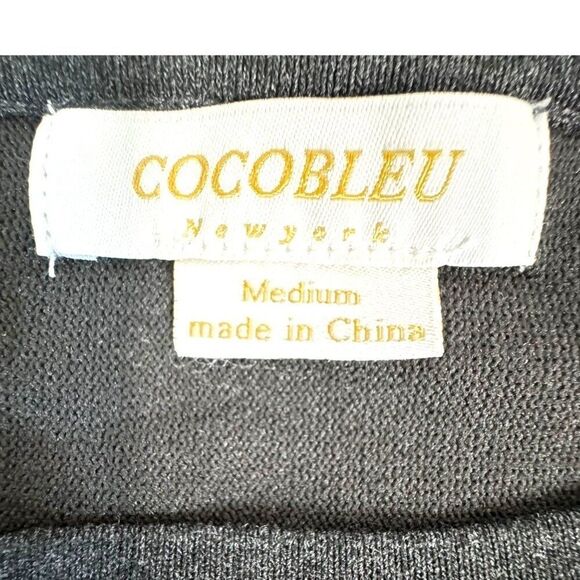 Cocobleu New York Medium Gray Sweater W/ White Dots & Long Sleeves NEW W/ Tags - Picture 3 of 5
